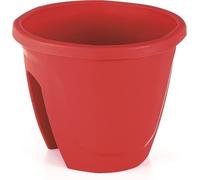 Jardinière de balcon rouge émeraude 7,5 l personnalisable 30 x 30 x 25 + drainage devil time