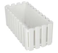 Jardinière de balcon - Rustique - Blanche - Plastique - 40 cm