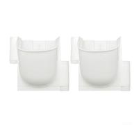 Jardinière de balcon verticale 20 cm pour petites pièces jardins urbains | Lot de 2, design vertical, raccord d'arrosage intégré, compatible avec 32 mm, peu encombrant