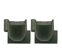 Jardinière de balcon verticale 20 cm pour petites pièces jardins urbains | Lot de 2, design vertical, raccord d'arrosage intégré, compatible avec 32 mm, peu encombrant