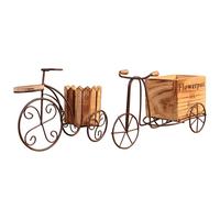 Jardinière De Bureau, 2 Pièces, Fournitures De Jardin, Décoration De Maison, Support De Fleurs De Vélo Européen En Fer Forgé, Artisanat, 23