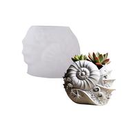 Jardinière de conques Flexible, moule en Silicone, artisanat pour l ' artisanat en résine, fabrication de bijoux et décorations en béton, coque en Silicone