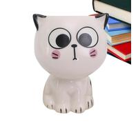 Jardinière De Fleurs De Chat - Pots De Chat En Porcelaine, Jardinière Succulente De Chat | Pots De Jardin Sans Plateau De Base Avec Expressions De Chat Uniques, Décor De Pot De Fleur De Bureau Pour Ch