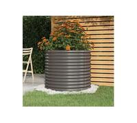 Jardinière de Jardin Acier Galvanisé 80x80x68 cm Vert Pot Fleurs vidaXL