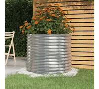 Jardinière de Jardin Acier Galvanisé 80x80x68 cm Vert Pot Fleurs vidaXL