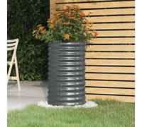 vidaXL Jardinière surélevée de jardin en acier thermolaqué Anthracite