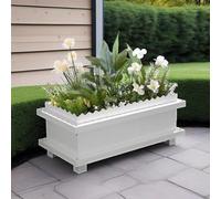 jardinière de jardinière, Plantes Fleur Long Pot - intérieur extérieur jardinières rectangulaires pour Herbes, arbustes, Pots de Rebord de fenêtre