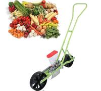 Jardinière de légumes poussée à la main avec espacement des rangées et profondeur réglables, semoir efficace à la main avec roues pour semer maïs, poireaux, épinards et radis