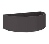 vidaXL Jardinière 120 x 60 x 35 cm Acier Noir