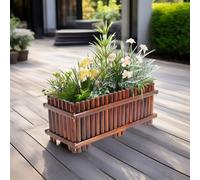 Jardinière d'extérieur en bois - Parfait pour les parterres de jardin surélevés, idéal pour cultiver des légumes, des fleurs, des herbes, des plantes grasses et plus durable et design élégant
