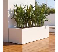 Jardinière d'extérieur en métal robuste - Pas de montage nécessaire - Jardinière de jardin pour grandes plantes, arbres et fleurs - Disponible en tailles de 80 x 30 x 80 cm