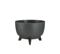 Jardinière d'extérieur Mica Decorations Doppio Anthracite Plastique H18.5xl33xL33cm