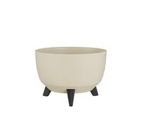 Jardinière d'extérieur Mica Decorations Doppio Beige Plastique H18.5xl33xL33cm