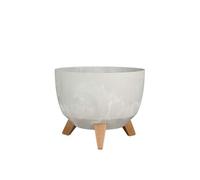 Jardinière d'extérieur Mica Decorations Doppio Gris Plastique H18.5xl29xL29cm