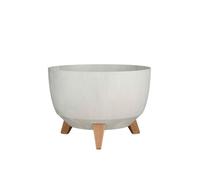 Jardinière d'extérieur Mica Decorations Doppio Gris Plastique H18.5xl33xL33cm