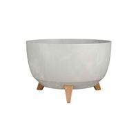 Jardinière d'extérieur Mica Decorations Doppio Gris Plastique H20.5xl40xL40cm