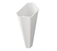 Jardinière d'intérieur verticale en plastique pour économiser de l'espace pour petits balcons et salles de séjour (Cone of White)