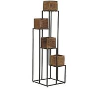 Jardinière - Dkd Home Decor - Standard - Multicolore - Métal Et Bois - 40 X 40 X 140 Cm Marron
