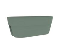 Jardinière - EDA - Cavalière OSAKA 19,5 L - 56 x 30,1 x H.20,6 cm - Vert laurier - Système de Fixation - Pour Balcons et Rambardes