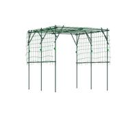 Jardinière En Acier Inoxydable Avec Support Triangulaire 223x223x223 Cm Arche De Rosier Pour Plantes Grimpantes Multicolore