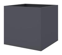 Jardinière en acier laminé à froid - Anthracite - 49 x 47 x 46 cm - Bac à plantes durable pour jardin, terrasse et balcon - Design moderne - Résistant aux intempéries