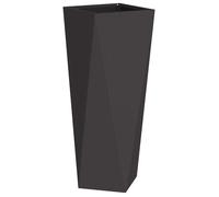 vidaXL Jardinière rectangulaire en acier noir 30 x 30 x 75 cm robuste