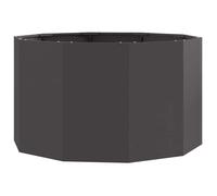 Jardinière en acier - vidaXL - Noir - 90x90x50 cm - Assemblage requis - Robuste - Design moderne - Adapté pour extérieur