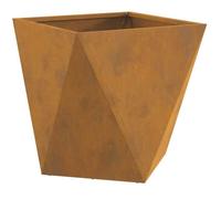 Jardinière en acier - vidaXL - Rouillé - 40x40x40 cm - Acier résistant aux intempéries - Assemblage requis