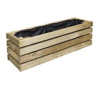 Jardinière en bois 59 x 19 x 19 cm