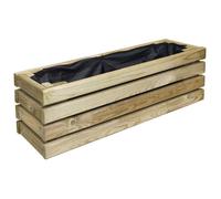 Jardinière en bois traité 59 x 19 x 19 cm - Cerland