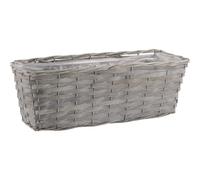 Inconnu Jardinière en Osier et Bois Gris T2