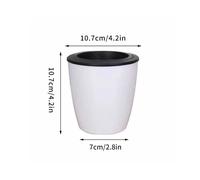 Jardinière En Plastique Auto-Arrosage Avec Pots Intérieurs Pots De Fleurs En Plastique Modernes Blancs Pots De Plantes D'intérieur Pour Orchidées Succulentes.10.7cm
