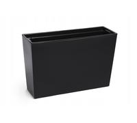 Jardinière en plastique KADAX avec insert, brillant, 56 cm, noir