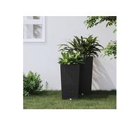 Jardinière et intérieur amovible anthracite 11-26,5 L rotin PP 364673