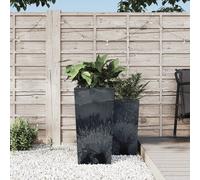 vidaXL Jardinière et intérieur amovible anthracite 21-49L aspect béton 364694
