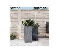 Jardinière et intérieur amovible anthracite 21/49L aspect béton vidaXL