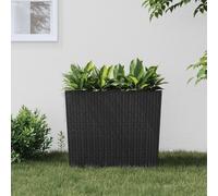Jardinière et intérieur amovible anthracite 12 44 L rotin PP