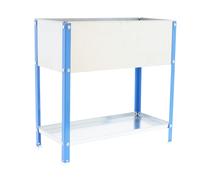 Jardinière extérieure - 850x900x400 - 2 niveaux Bleu/Galvanisé - SIMON RACK - 8435104986578