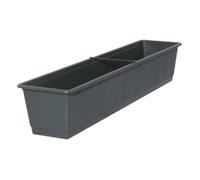 Jardinière - GELI GMBH - 80 cm - Aspect bois - Anthracite - Résiste aux intempéries