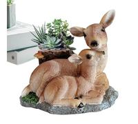 Jardinière Girafe - Jolis pots pour succulentes en résine, urne d'animaux sauvages | Porte- en forme de dessin animé, pots de pour cour, balcon, décoration de patio, 5,51 x 5,51