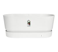 Jardinière Greenville Terrasse 60 X 26 X 24,4 Cm Avec Roulettes - Blanc - Elho Blanc