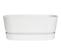 Jardinière Greenville Terrase 78 X 35 X 33 Cm Avec Roulettes - Blanc - Elho Blanc