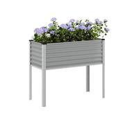 vidaXL Jardinière d'extérieur 100x41x90 cm Acier Gris