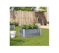 vidaXL Jardinière 100 x 50 cm – Bois massif de pin, gris