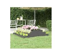 vidaXL Jardinière, Bac à Fleurs, Lit Surélevé, Support de Plantes, Boîte à Fleurs, Décoration de Jardin Patio Terrasse, Gris Bois Massif de Pin