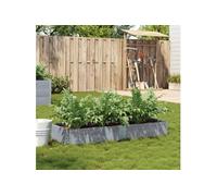 Vidaxl Jardinière Gris 150x50 Cm Bois Massif De Pin