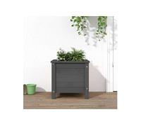 vidaXL Jardinière gris 40x40x39 cm bois massif de pin 825249 Gris G
