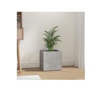 Jardinière Sonoma Gris 40x40x40 cm Bois d'Ingénierie Pot de Fleurs vidaXL