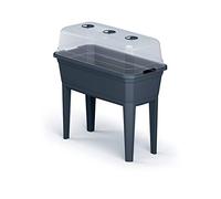 Jardinière haute avec couvercle Prosperplast Respana Planter Ecoline en plastique de couleur anthracite 59,6 (L) x 36,8 (l) x 75,3 (H) cm