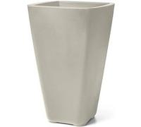 Step2 Bridgeview - Pot De Fleur Grand - Béton Jardinière Balcon Léger Et Facile À Déplacer - Plastique Rotomoulé - 42,8 X 42,8 X 66 Cm Gris